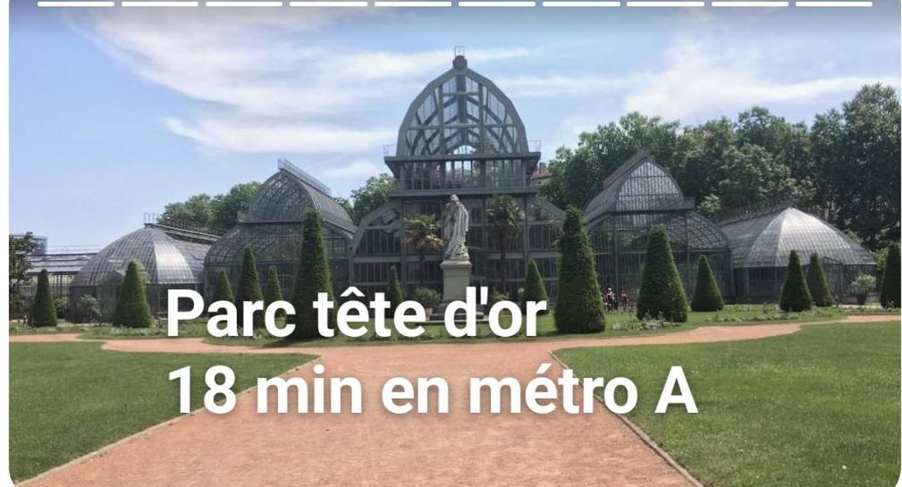 Medipole T2 Avec Un Garage Gratuit Sur Place, 16Min A Centre Ville Lyon En Metro A Villeurbanne Exterior photo